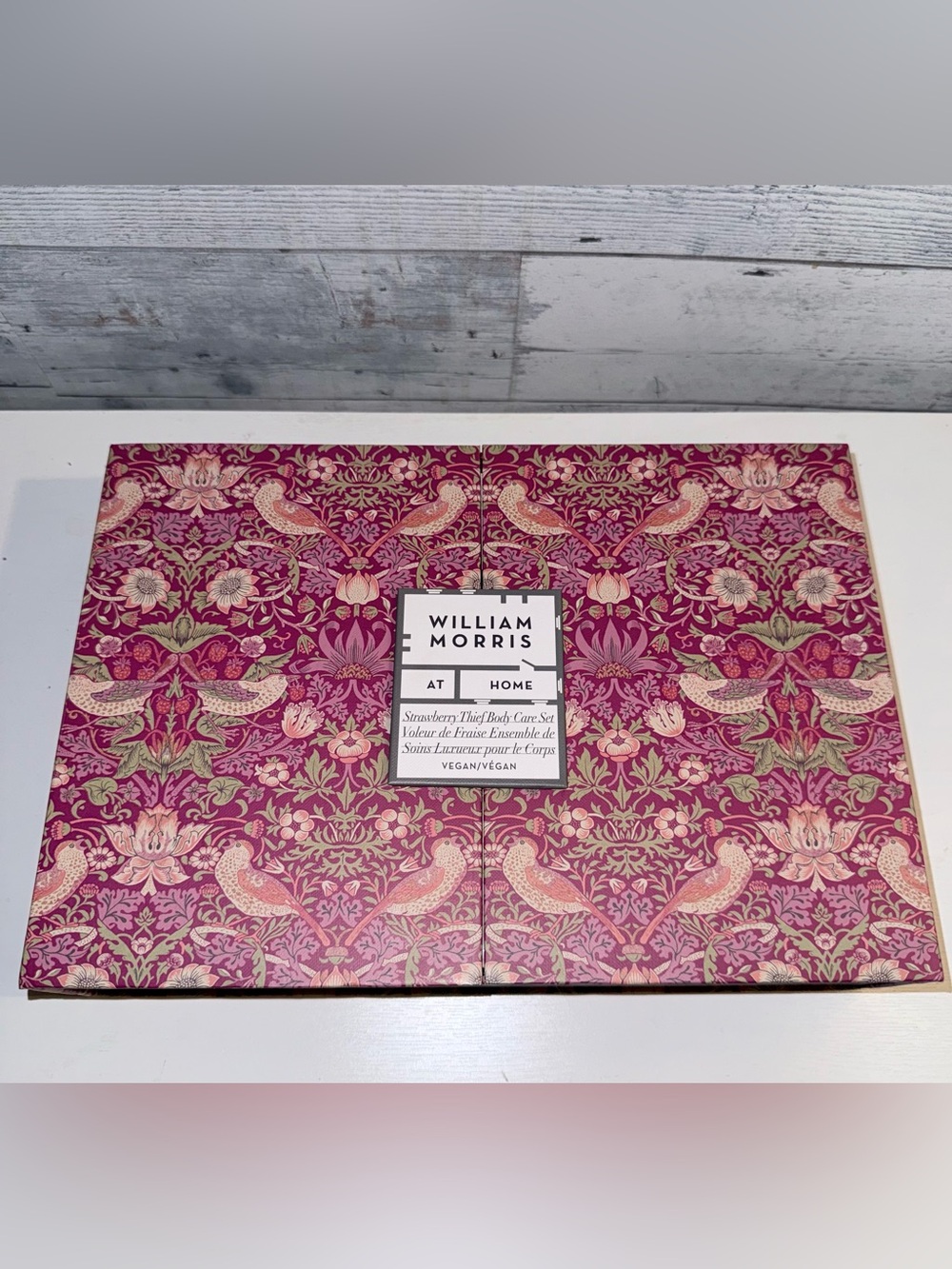 William Morris Strawberry Thief Body Care Set - Pink NEW 5 Piece